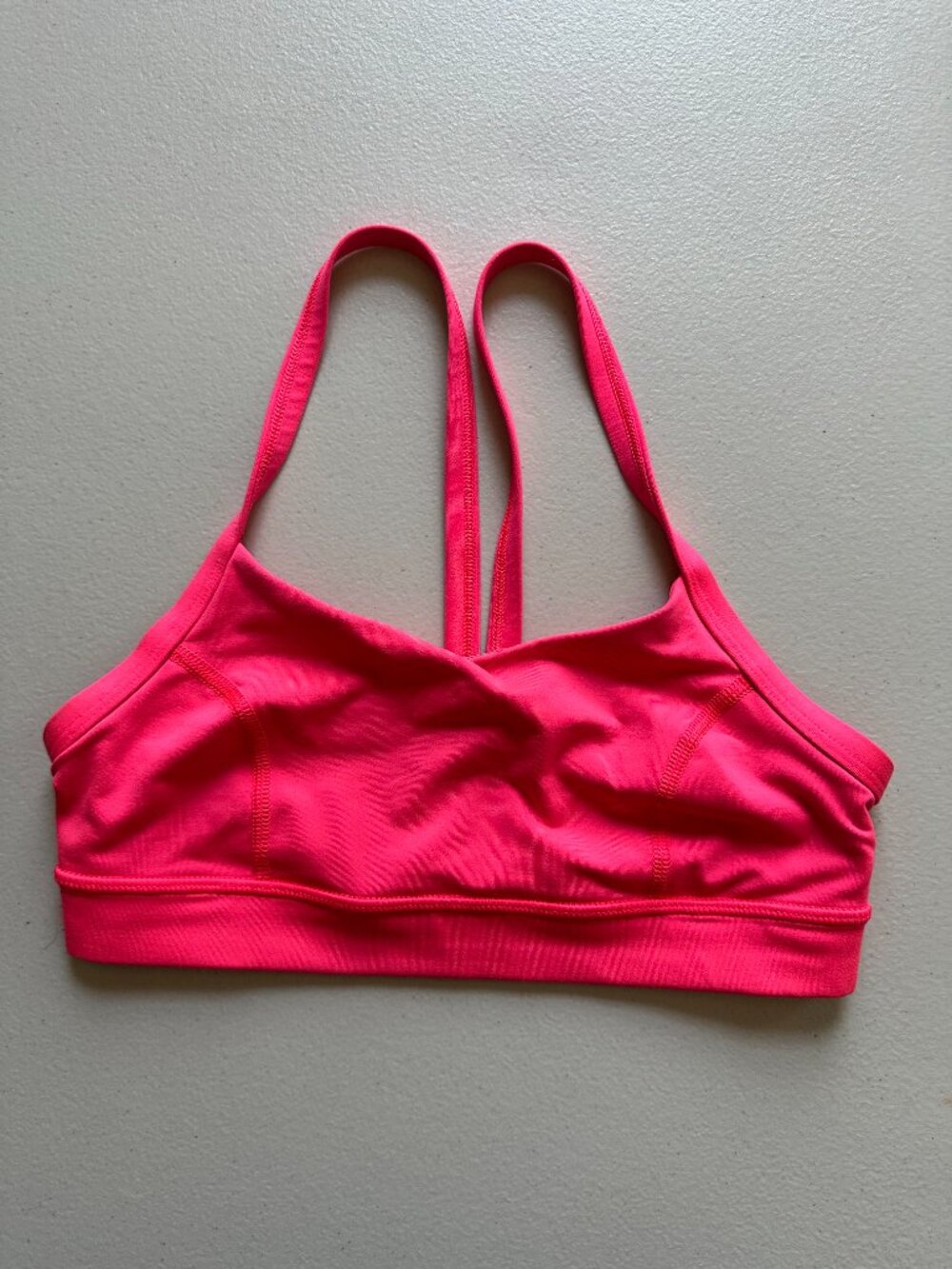 Lululemon Bright Pink Strappy Sports Bra | Size 4